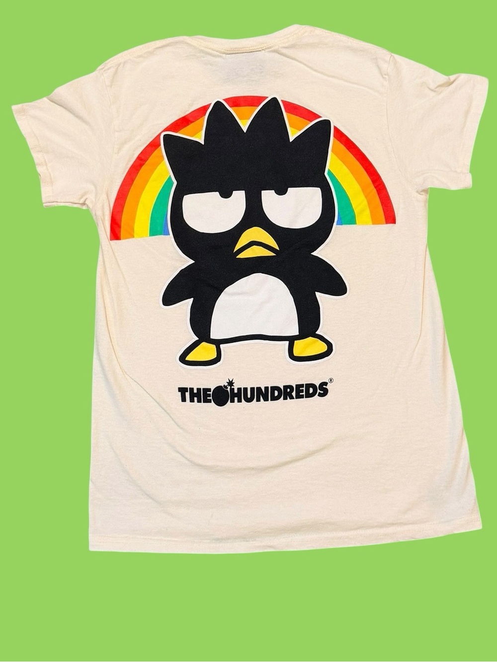The Hundreds Badtz Maru Shirt Sanrio Size Small Cream Color Cute